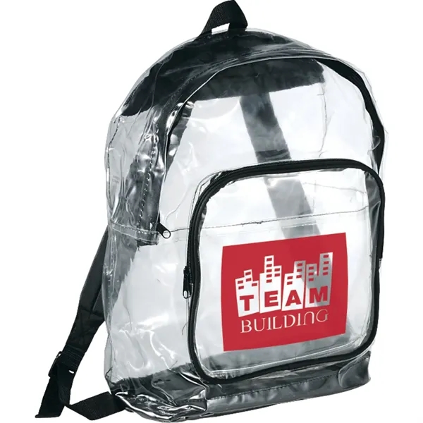 Clear backpack with adjustable padded shoulder straps and top carry handle.... from ASI 66887 PCNA / Bullet