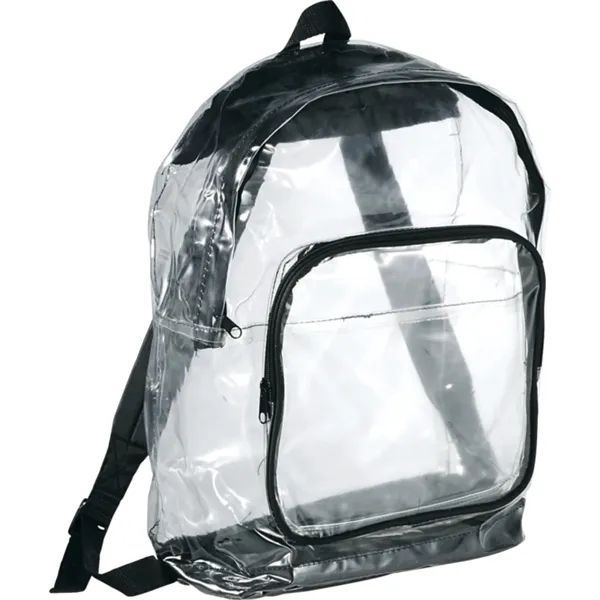 Clear backpack with adjustable padded shoulder straps and top carry handle.... from ASI 66887 PCNA / Bullet