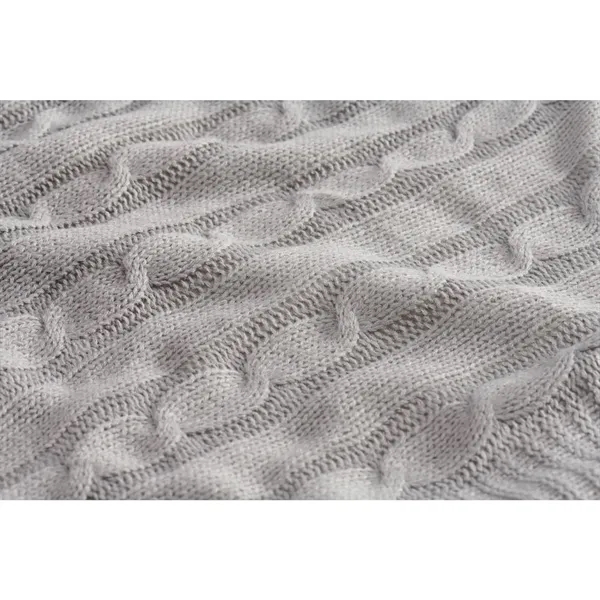 50" x 60" acrylic cable knit and polyester sherpa blanket.... from ASI 66887 PCNA / Leeds