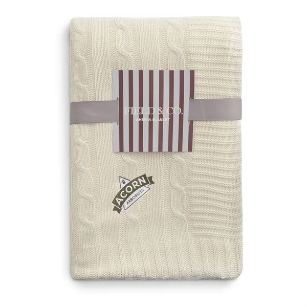 50" x 60" acrylic cable knit and polyester sherpa blanket.... from ASI 66887 PCNA / Leeds