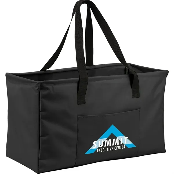 9.5" x 12" x 20.5" poly-canvas tote bag with 11" handle... from ASI 66887 PCNA / Bullet