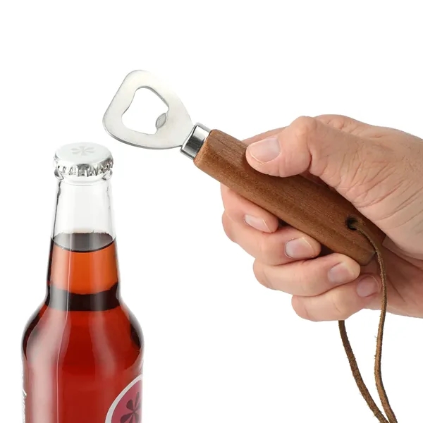 0.63" x 5.51" x 1.58" bottle opener with a wrist strap... from ASI 66887 PCNA / Leeds