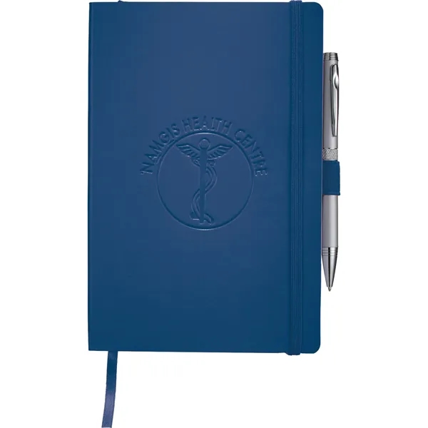 5.5" x 8.5" soft bound journal with elastic closure, ribbon page... from ASI 66887 PCNA / Leeds
