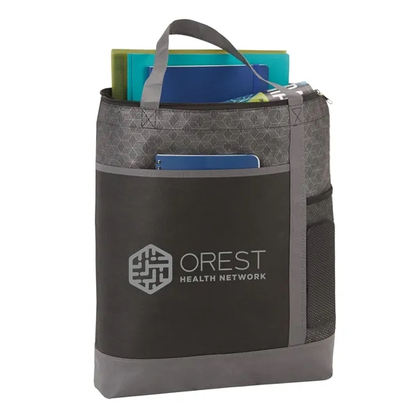 4.5" x 16" x 16" non-woven convention tote bag with zippered... from ASI 66887 PCNA / Bullet