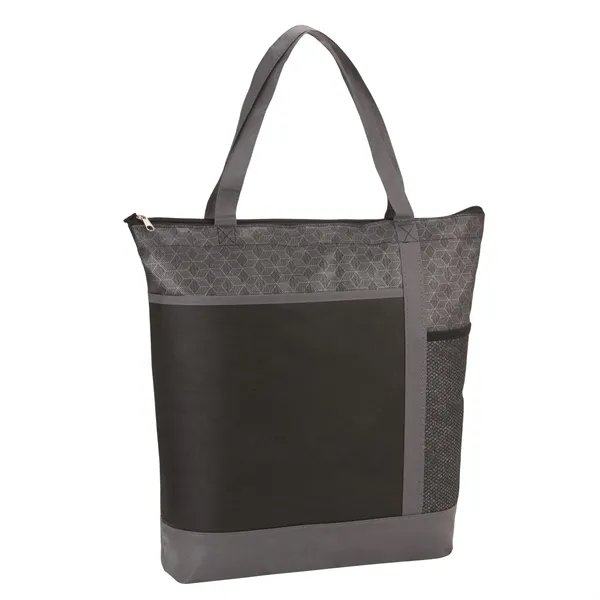 4.5" x 16" x 16" non-woven convention tote bag with zippered... from ASI 66887 PCNA / Bullet