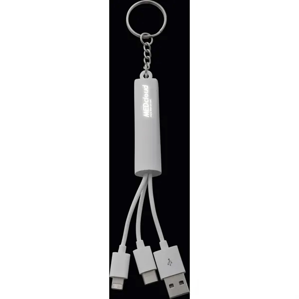 3-in-1 charging cable with light up logo.... from ASI 66887 PCNA / Bullet