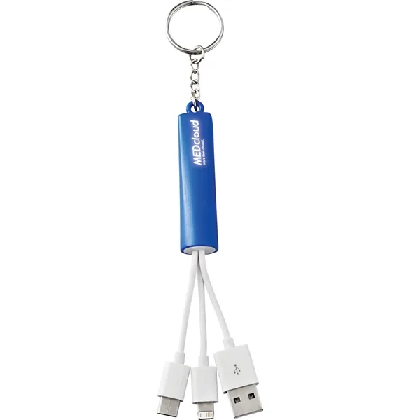 3-in-1 charging cable with light up logo.... from ASI 66887 PCNA / Bullet