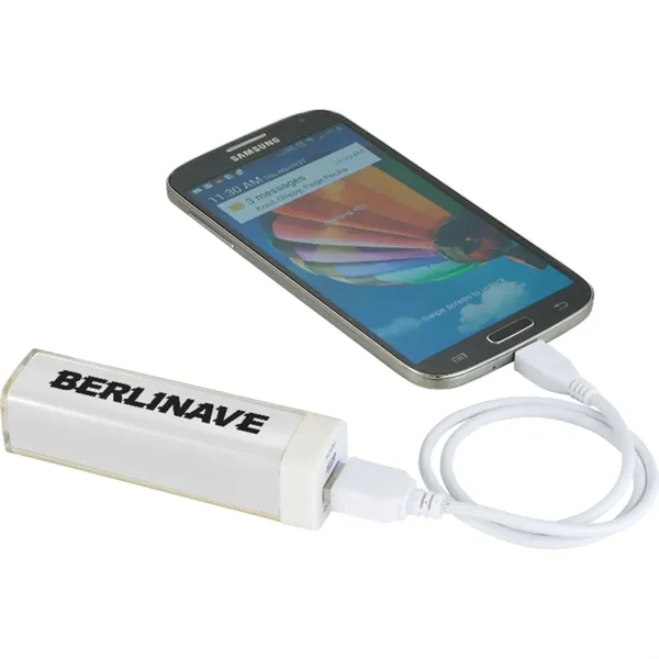 2200mAH power bank with a rechargeable lithium ion Grade A battery.... from ASI 66887 PCNA / Bullet