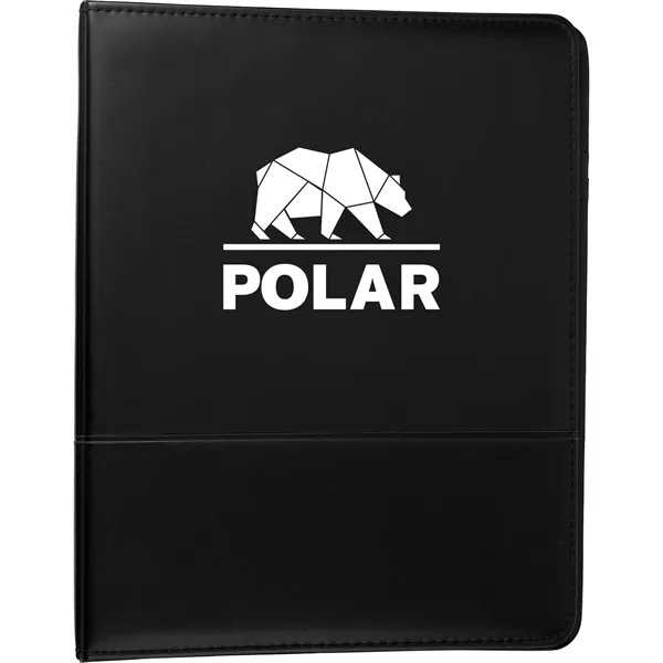 Pad folio with 1" metal 3-ringbinder with notepad, flap pocket and... from ASI 66887 PCNA / Bullet