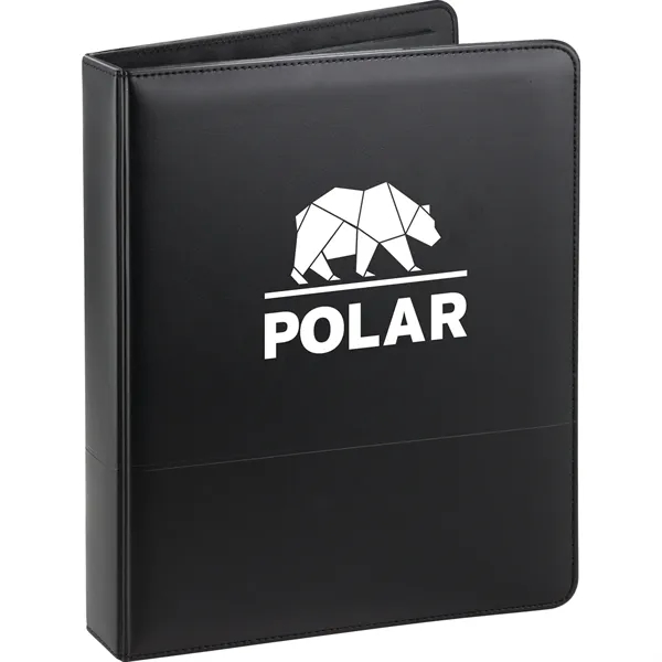 Pad folio with 1" metal 3-ringbinder with notepad, flap pocket and... from ASI 66887 PCNA / Bullet