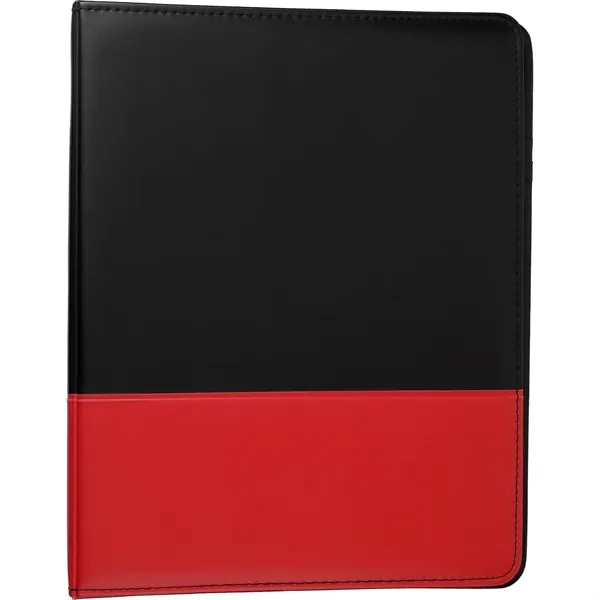 Pad folio with 1" metal 3-ringbinder with notepad, flap pocket and... from ASI 66887 PCNA / Bullet