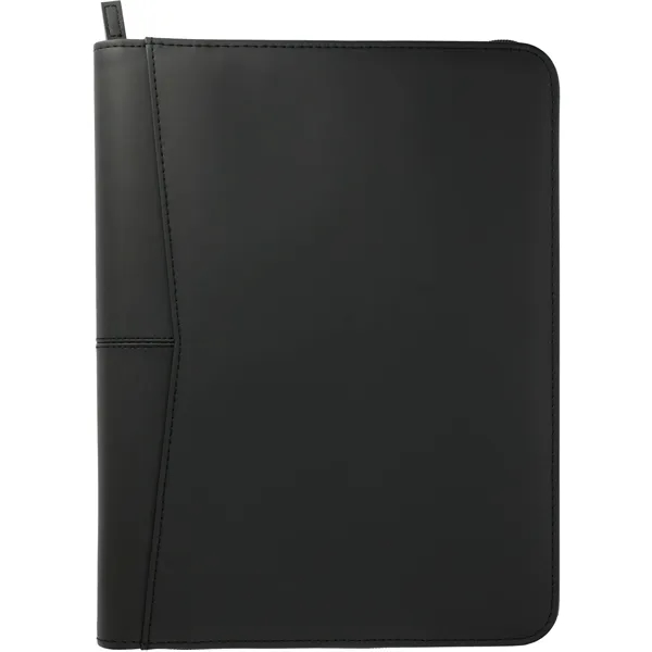 Zippered portfolio with 1" three-ring binder, writing pad, organization panel, business... from ASI 66887 PCNA / Leeds