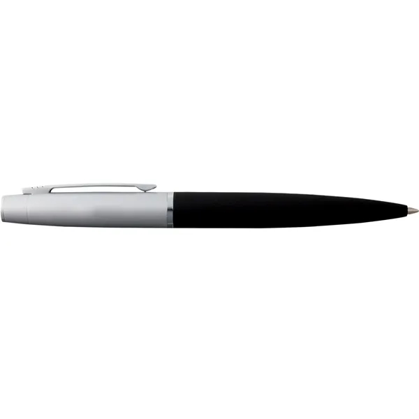 Twist-action ballpoint pen with black ink and rubber coated bottom barrel.... from ASI 66887 PCNA / Leeds