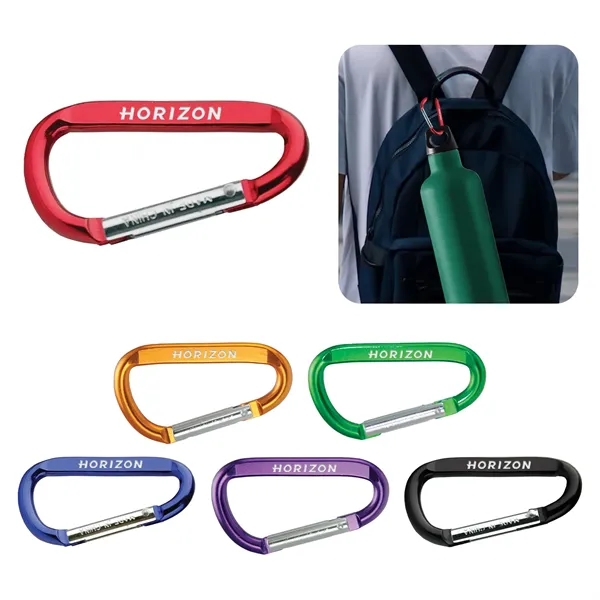 Carabiner clip with retractable hinge and split key ring.... from ASI 52710 Lincoln Line