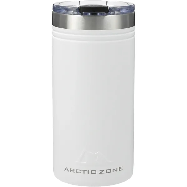12 oz. double-wall stainless steel vacuum tumbler with push-on lid with... from ASI 66887 PCNA / Leed’s