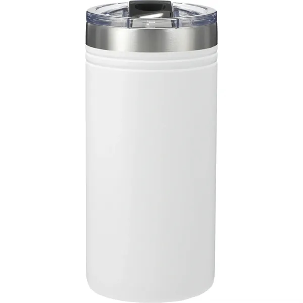 12 oz. double-wall stainless steel vacuum tumbler with push-on lid with... from ASI 66887 PCNA / Leed’s