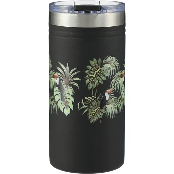 12 oz. double-wall stainless steel vacuum tumbler with push-on lid with... from ASI 66887 PCNA / Leed’s
