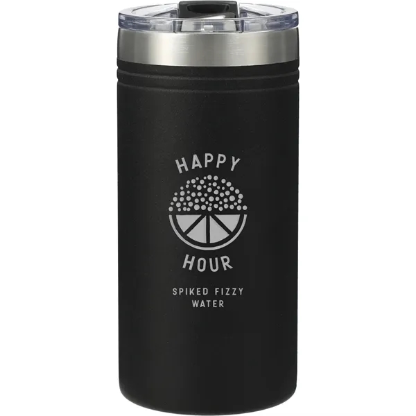 12 oz. double-wall stainless steel vacuum tumbler with push-on lid with... from ASI 66887 PCNA / Leed’s