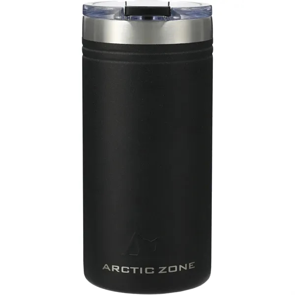 12 oz. double-wall stainless steel vacuum tumbler with push-on lid with... from ASI 66887 PCNA / Leed’s