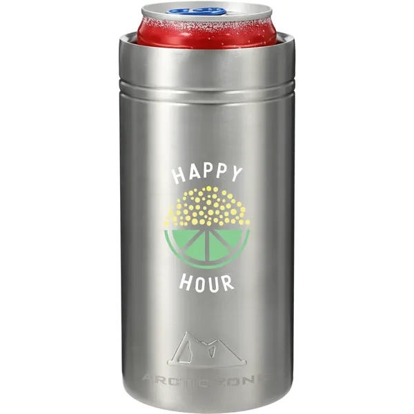 12 oz. double-wall stainless steel vacuum tumbler with push-on lid with... from ASI 66887 PCNA / Leed’s