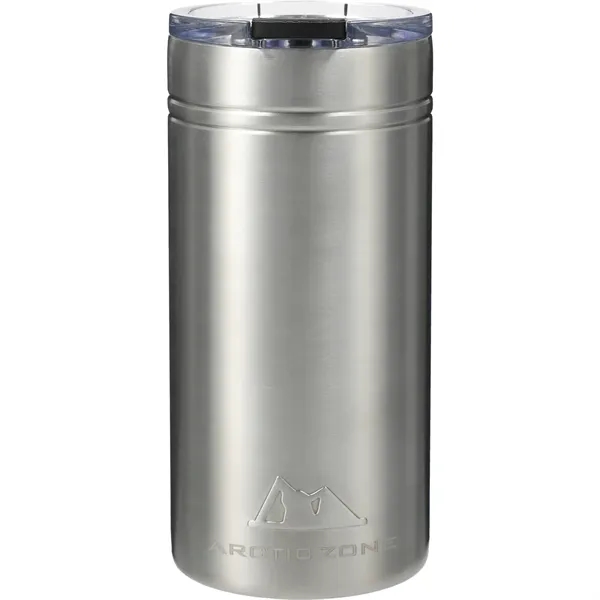 12 oz. double-wall stainless steel vacuum tumbler with push-on lid with... from ASI 66887 PCNA / Leed’s