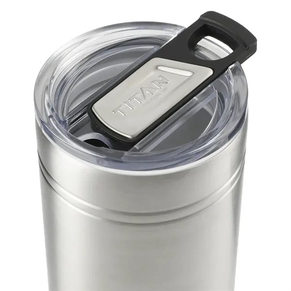 12 oz. double-wall stainless steel vacuum tumbler with push-on lid with... from ASI 66887 PCNA / Leed’s