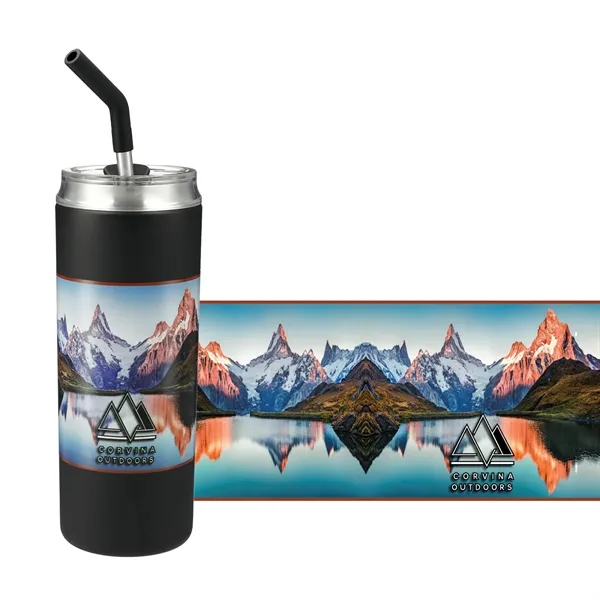 20 oz. double wall, vacuum insulated stainless steel tumbler with lid... from ASI 66887 PCNA / Leeds