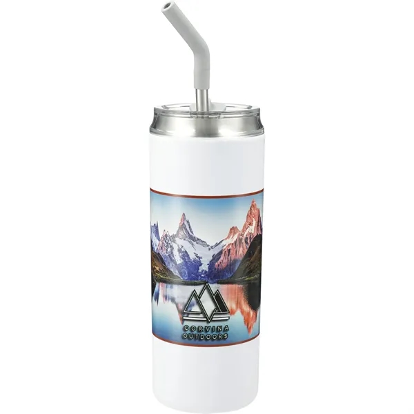 20 oz. double wall, vacuum insulated stainless steel tumbler with lid... from ASI 66887 PCNA / Leeds