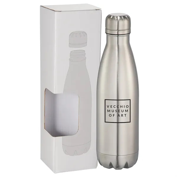 17 oz. double wall stainless steel insulated bottle with window box.... from ASI 66887 PCNA / Leeds