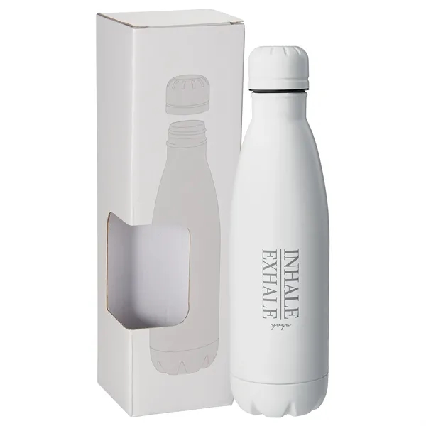 17 oz. double wall stainless steel insulated bottle with window box.... from ASI 66887 PCNA / Leeds