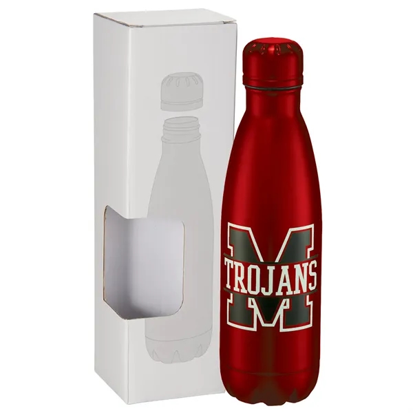 17 oz. double wall stainless steel insulated bottle with window box.... from ASI 66887 PCNA / Leeds