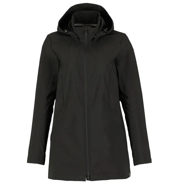 Women's MANZANO Eco softshell jacket; made from 100% recycled polyester.... from ASI 66887 PCNA / Trimark