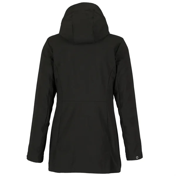 Women's MANZANO Eco softshell jacket; made from 100% recycled polyester.... from ASI 66887 PCNA / Trimark