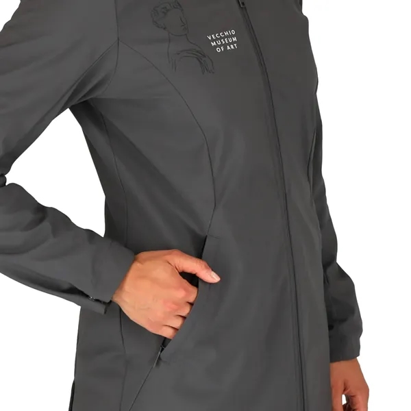 Women's MANZANO Eco softshell jacket; made from 100% recycled polyester.... from ASI 66887 PCNA / Trimark