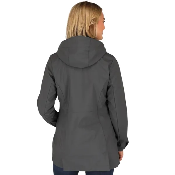 Women's MANZANO Eco softshell jacket; made from 100% recycled polyester.... from ASI 66887 PCNA / Trimark