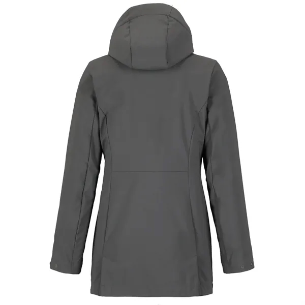 Women's MANZANO Eco softshell jacket; made from 100% recycled polyester.... from ASI 66887 PCNA / Trimark