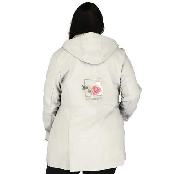 Women's MANZANO Eco softshell jacket; made from 100% recycled polyester.... from ASI 66887 PCNA / Trimark