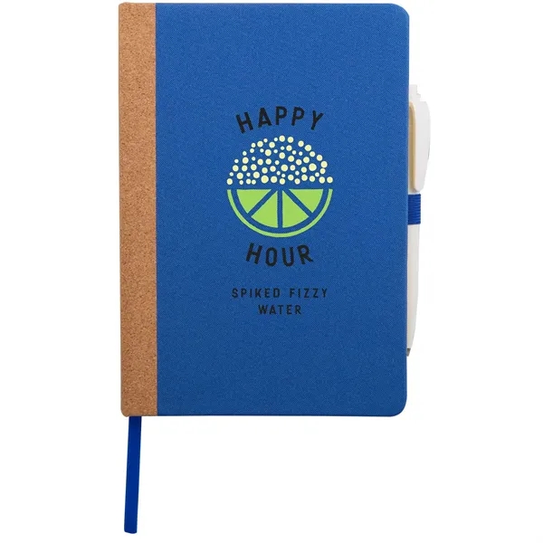 5.5" x 8.5" Recycled PET and Cork Bound Journal... from ASI 66887 PCNA / Bullet