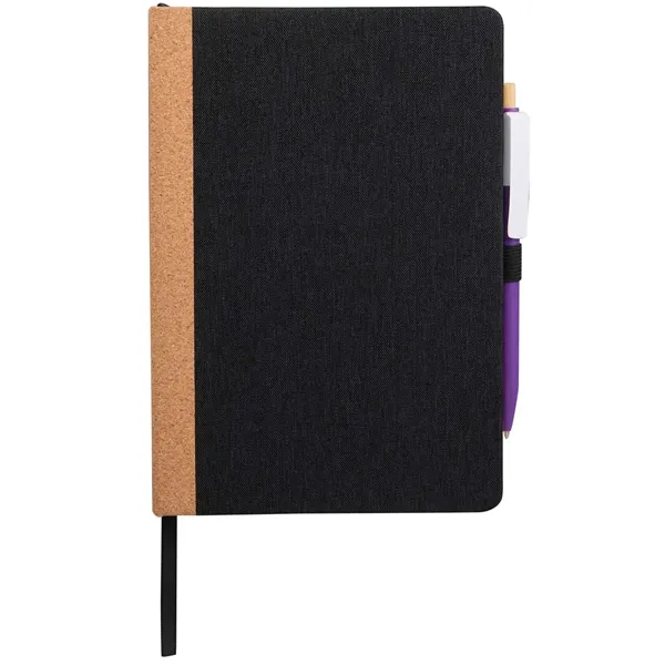 5.5" x 8.5" Recycled PET and Cork Bound Journal... from ASI 66887 PCNA / Bullet