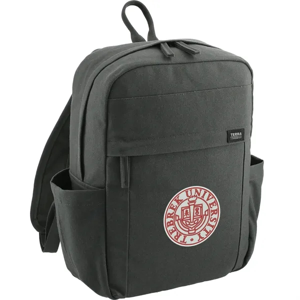 15" computer backpack made of certified organic cotton canvas.... from ASI 66887 PCNA / Leeds