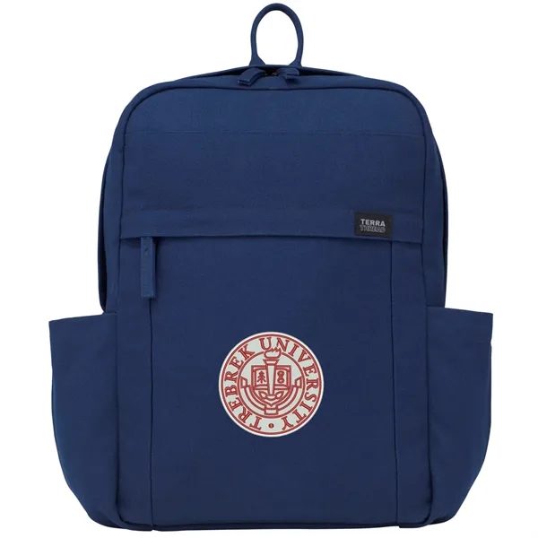 15" computer backpack made of certified organic cotton canvas.... from ASI 66887 PCNA / Leeds