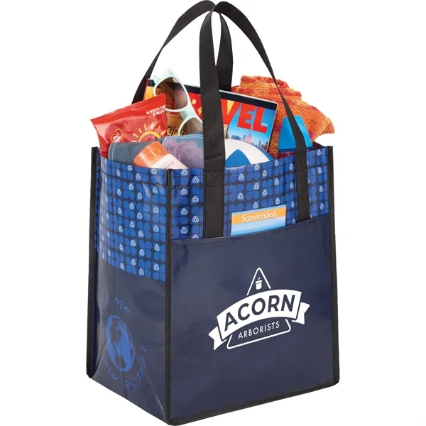 Non-woven, laminated grocery tote.... from ASI 66887 PCNA / Bullet