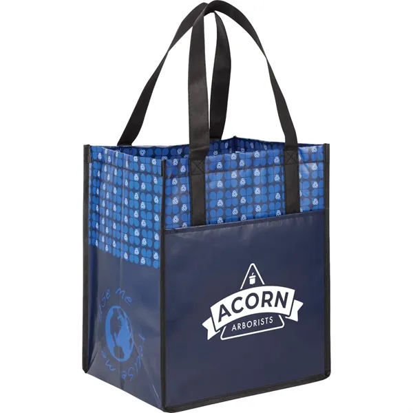 Non-woven, laminated grocery tote.... from ASI 66887 PCNA / Bullet