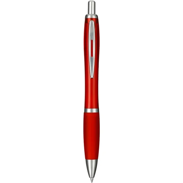Click-action ballpoint pen with rubber grip and black gel ink.... from ASI 66887 PCNA / Bullet