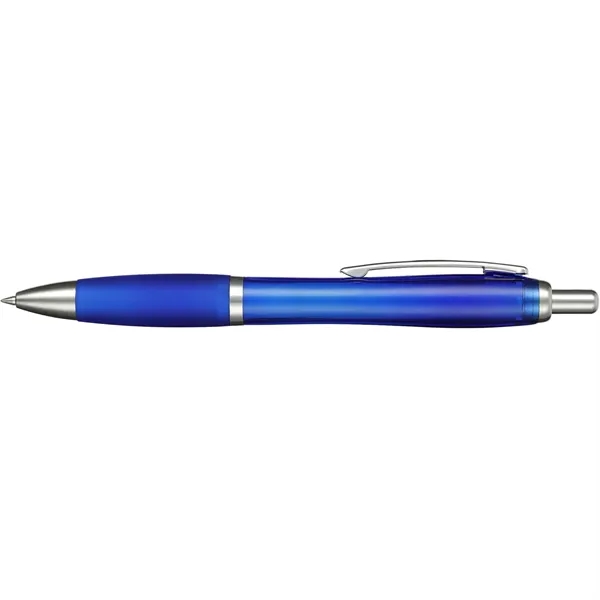 Click-action ballpoint pen with rubber grip and black gel ink.... from ASI 66887 PCNA / Bullet