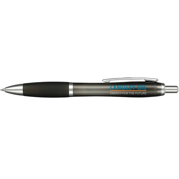 Click-action ballpoint pen with rubber grip and black gel ink.... from ASI 66887 PCNA / Bullet