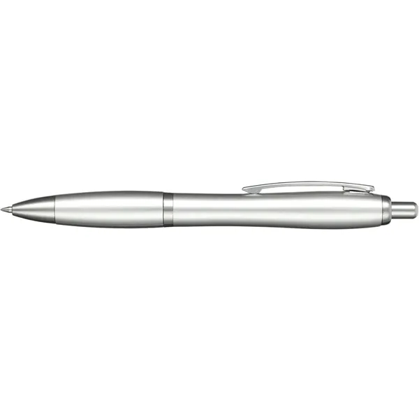 Click-action ballpoint pen with rubber grip and black gel ink.... from ASI 66887 PCNA / Bullet