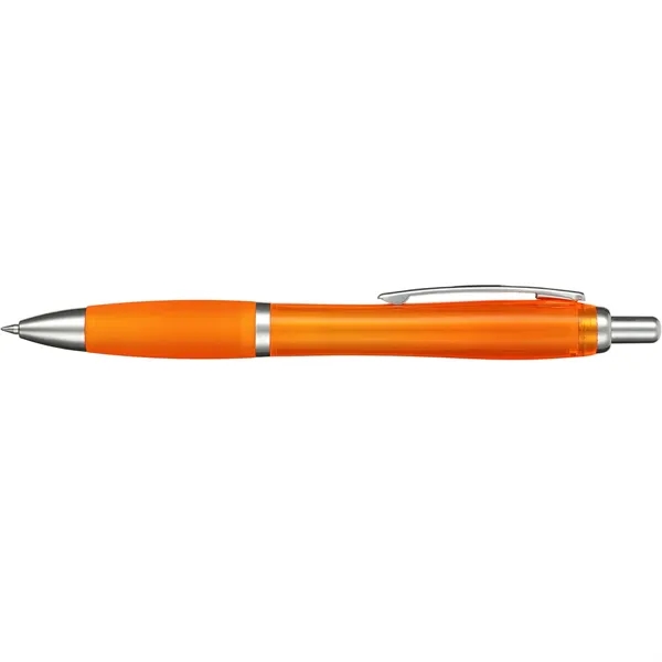 Click-action ballpoint pen with rubber grip and black gel ink.... from ASI 66887 PCNA / Bullet