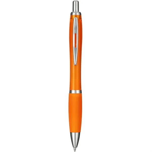 Click-action ballpoint pen with rubber grip and black gel ink.... from ASI 66887 PCNA / Bullet