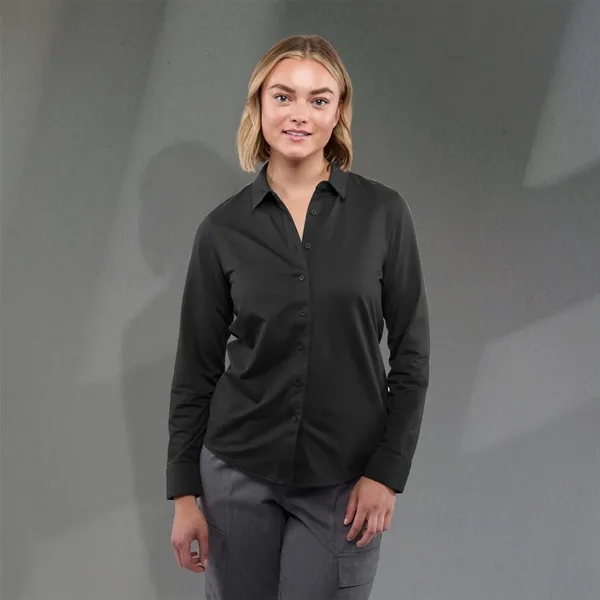 TATRA Eco Long Sleeve Knit Button Up Shirt-Women's... from ASI 66887 PCNA / Trimark